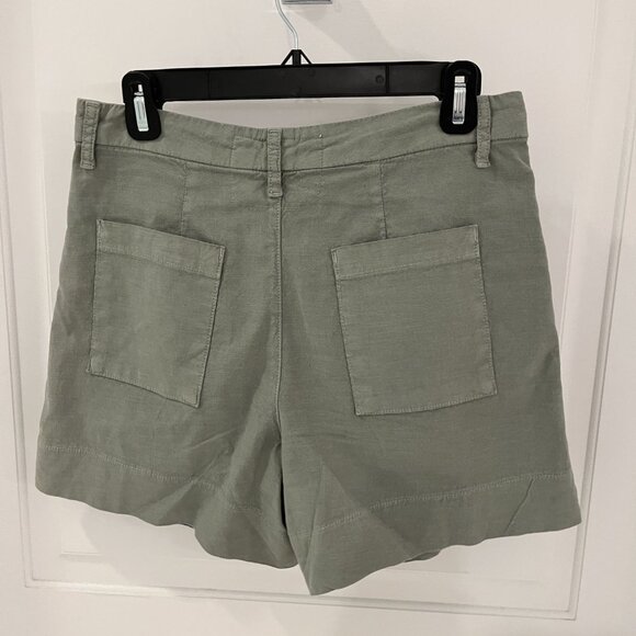 NWOT Frank & Eileen Waterford Walking Shorts Cotton Flax Blend Size 4 - Picture 7 of 9